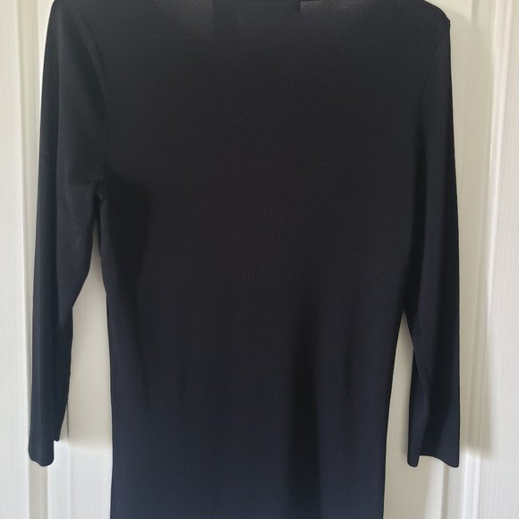 Robbie Bee black CHEETAH top sequined MEDIUM NICE! - Picture 6 of 6